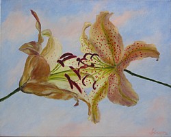 A Match Made in Heaven, flower painting, art, metaphorical nature