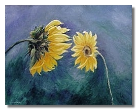 liron art, liron sissman, landscape painting, oil painting, Conversation