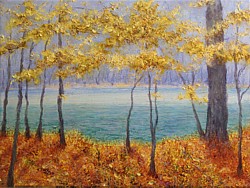 Liron, liron art, liron Sissman, Here & Beyond X, metaphorical landscape, landscape painting