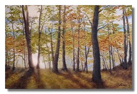 liron art, liron sissman, landscape painting, oil painting, Seeing the Light II, Hudson River