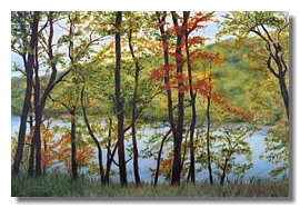liron art, liron sissman, landscape painting, oil painting, Here&Beyond, Hudson River
