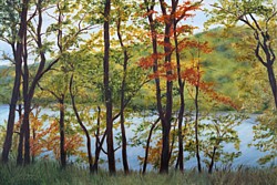 liron Sissman, Here & Beyond, metaphorical landscape, landscape painting