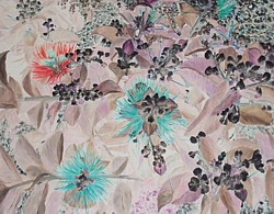 liron sissman, flower painting, art
