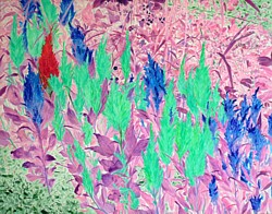 liron sissman, flower painting, art