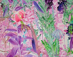 liron sissman, flower painting, art