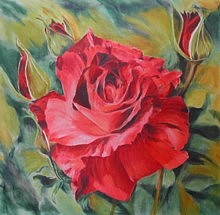 liron sissman, she flower, flower painting, art, metaphorical nature