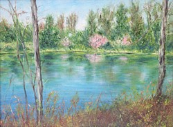 liron Sissman, The View, metaphorical landscape, landscape painting