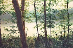 liron Sissman, There II, metaphorical landscape, landscape painting