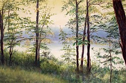liron Sissman, There IV, metaphorical landscape, landscape painting