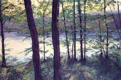 liron Sissman, There, metaphorical landscape, landscape painting