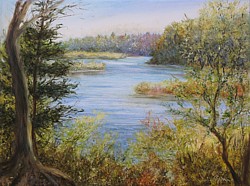 liron art, liron Sissman, plein air, Windham NY
